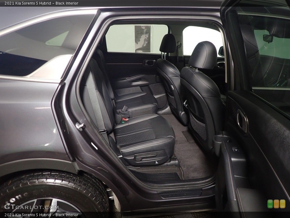 Black Interior Rear Seat for the 2021 Kia Sorento S Hybrid #145382614