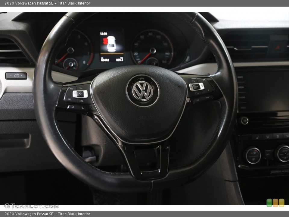 Titan Black Interior Steering Wheel for the 2020 Volkswagen Passat SE #145382830