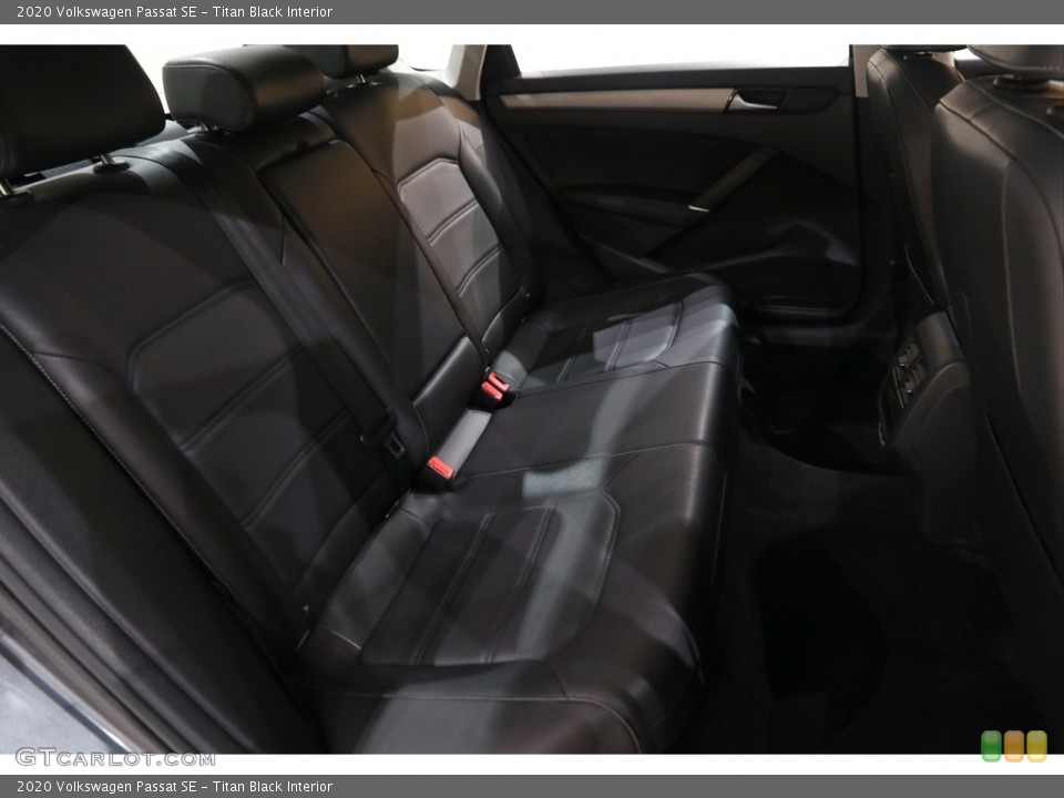 Titan Black Interior Rear Seat for the 2020 Volkswagen Passat SE #145382983