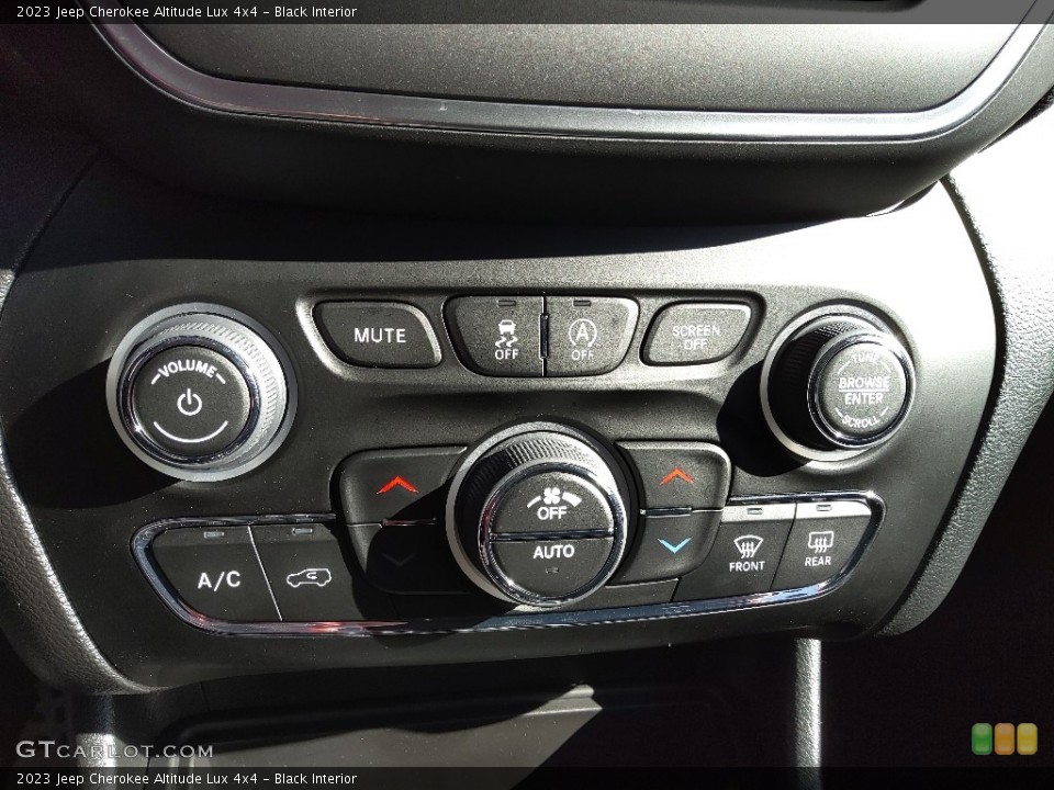 Black Interior Controls for the 2023 Jeep Cherokee Altitude Lux 4x4 #145383142