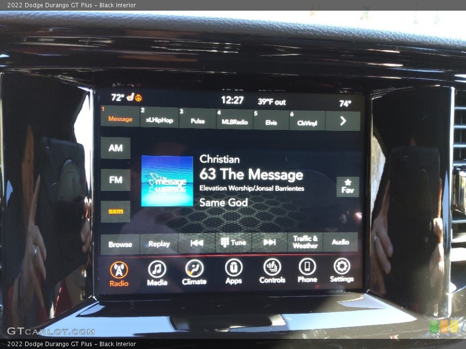 Black Interior Controls for the 2022 Dodge Durango GT Plus #145383775