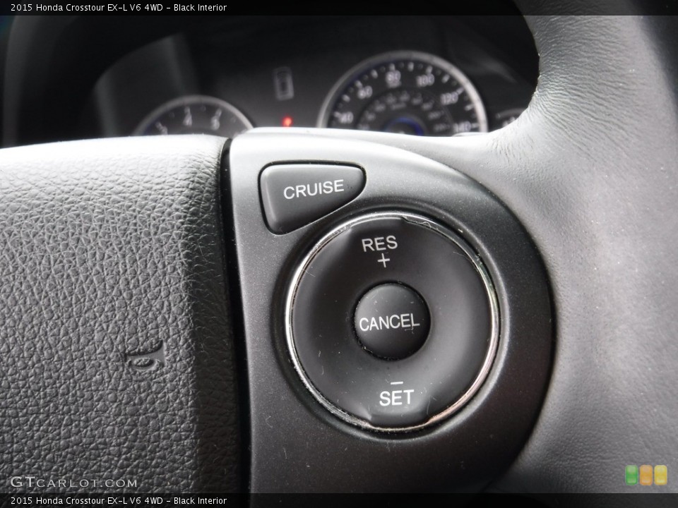 Black Interior Steering Wheel for the 2015 Honda Crosstour EX-L V6 4WD #145383788