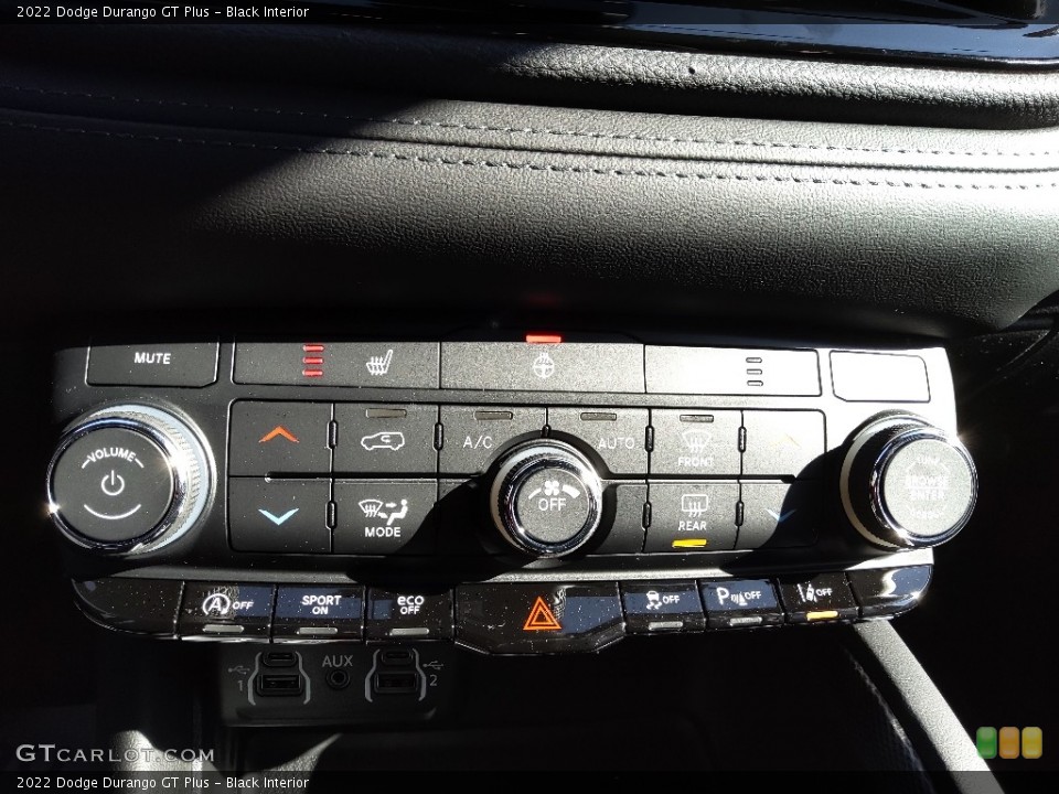 Black Interior Controls for the 2022 Dodge Durango GT Plus #145383838