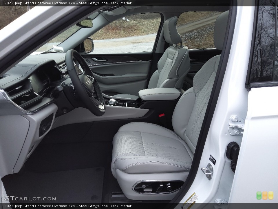 Steel Gray/Global Black Interior Front Seat for the 2023 Jeep Grand Cherokee Overland 4x4 #145384994