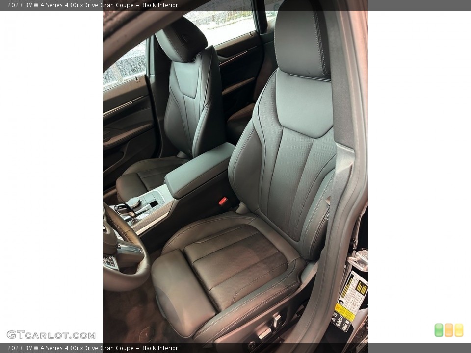 Black Interior Front Seat for the 2023 BMW 4 Series 430i xDrive Gran Coupe #145388031