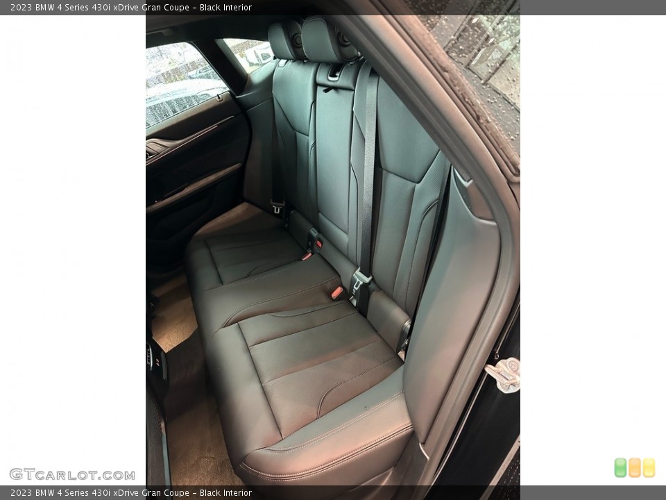 Black Interior Rear Seat for the 2023 BMW 4 Series 430i xDrive Gran Coupe #145388052