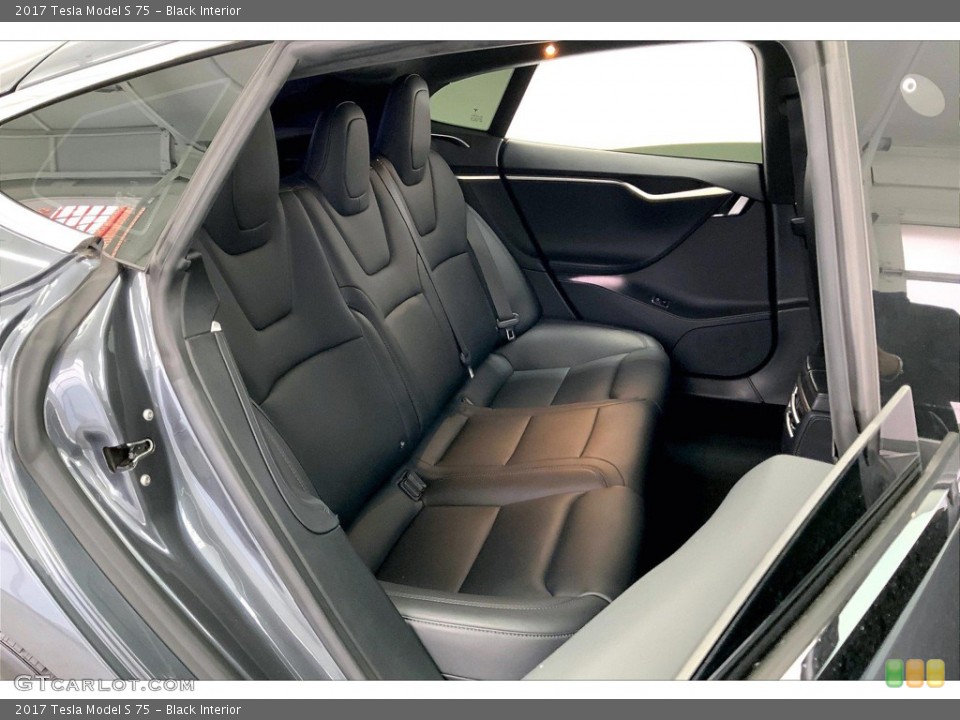 Black Interior Rear Seat for the 2017 Tesla Model S 75 #145391560