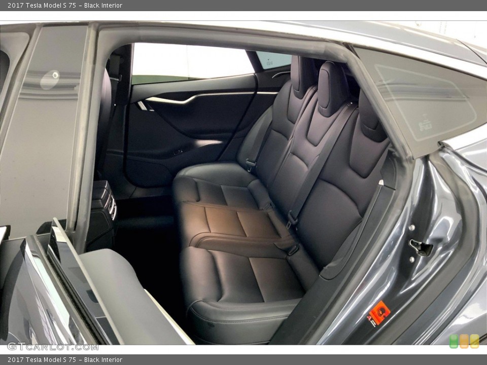 Black Interior Rear Seat for the 2017 Tesla Model S 75 #145391575