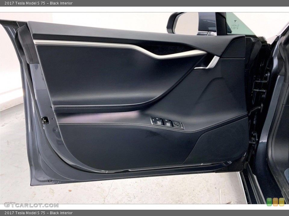 Black Interior Door Panel for the 2017 Tesla Model S 75 #145391710