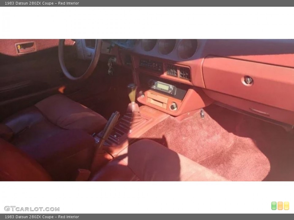 Red 1983 Datsun 280ZX Interiors