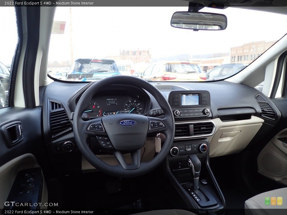 Medium Stone Interior Dashboard for the 2022 Ford EcoSport S 4WD #145392082