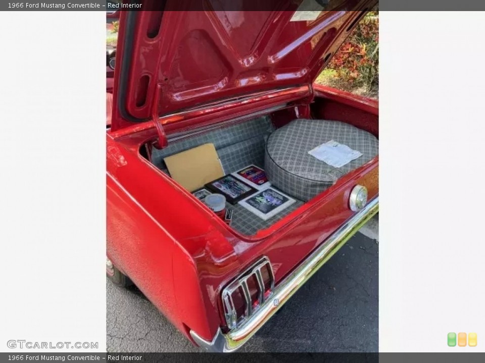 Red Interior Trunk for the 1966 Ford Mustang Convertible #145392130