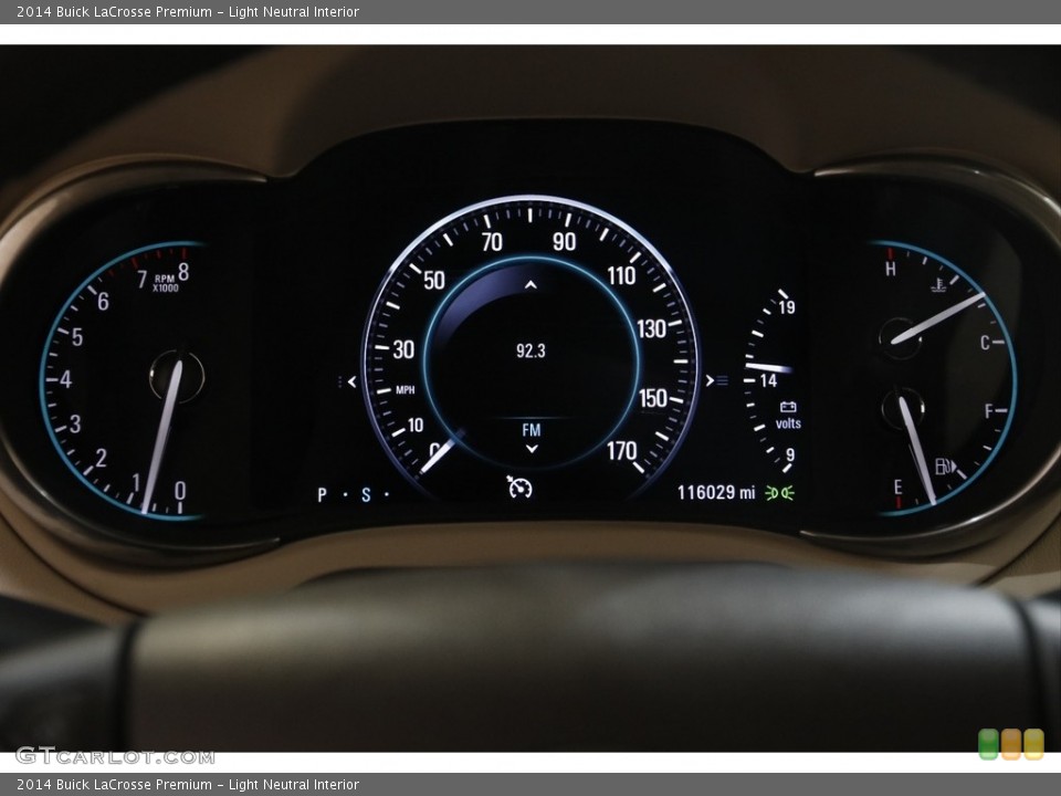 Light Neutral Interior Gauges for the 2014 Buick LaCrosse Premium #145392460
