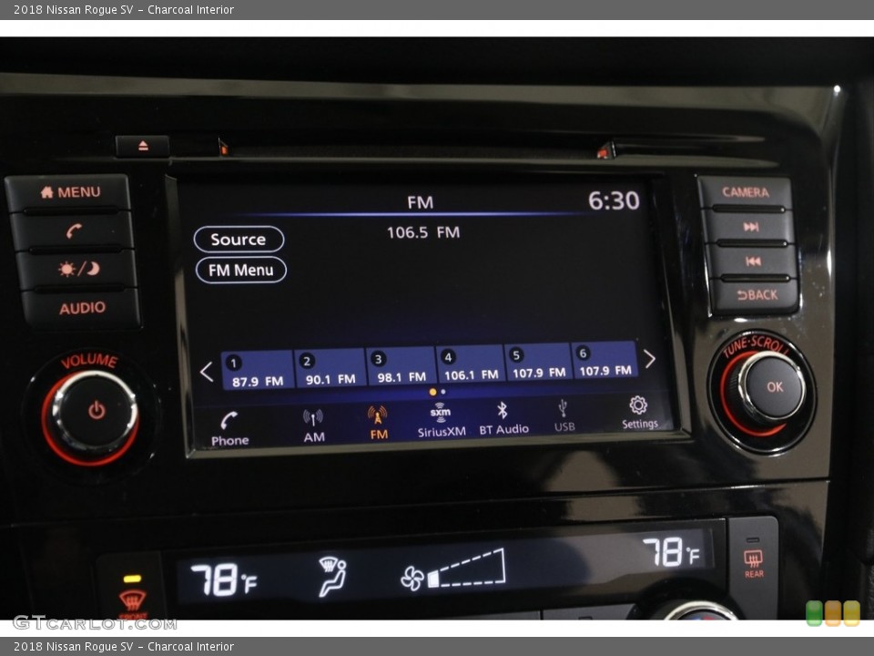 Charcoal Interior Audio System for the 2018 Nissan Rogue SV #145392928