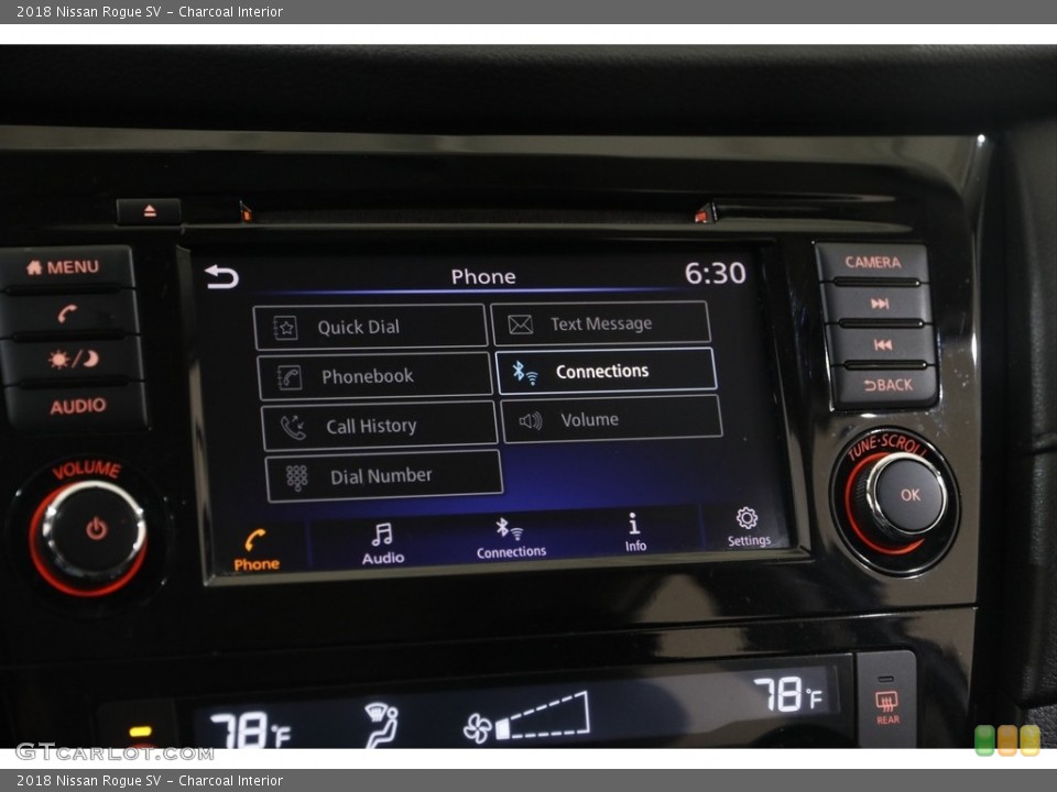 Charcoal Interior Controls for the 2018 Nissan Rogue SV #145392940
