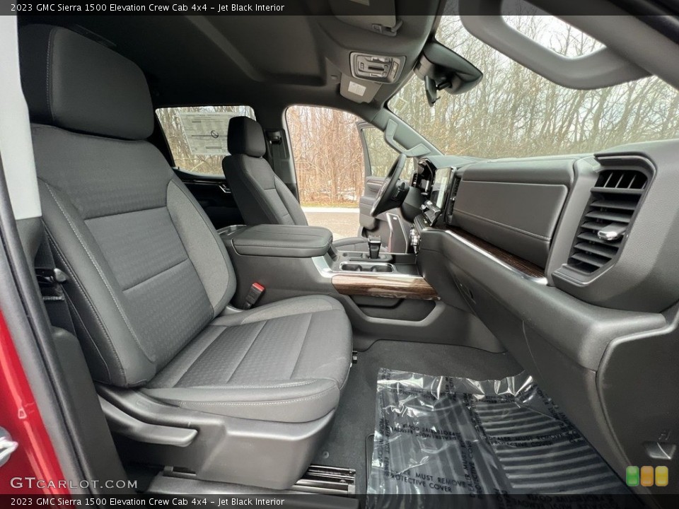 Jet Black Interior Photo for the 2023 GMC Sierra 1500 Elevation Crew Cab 4x4 #145393396