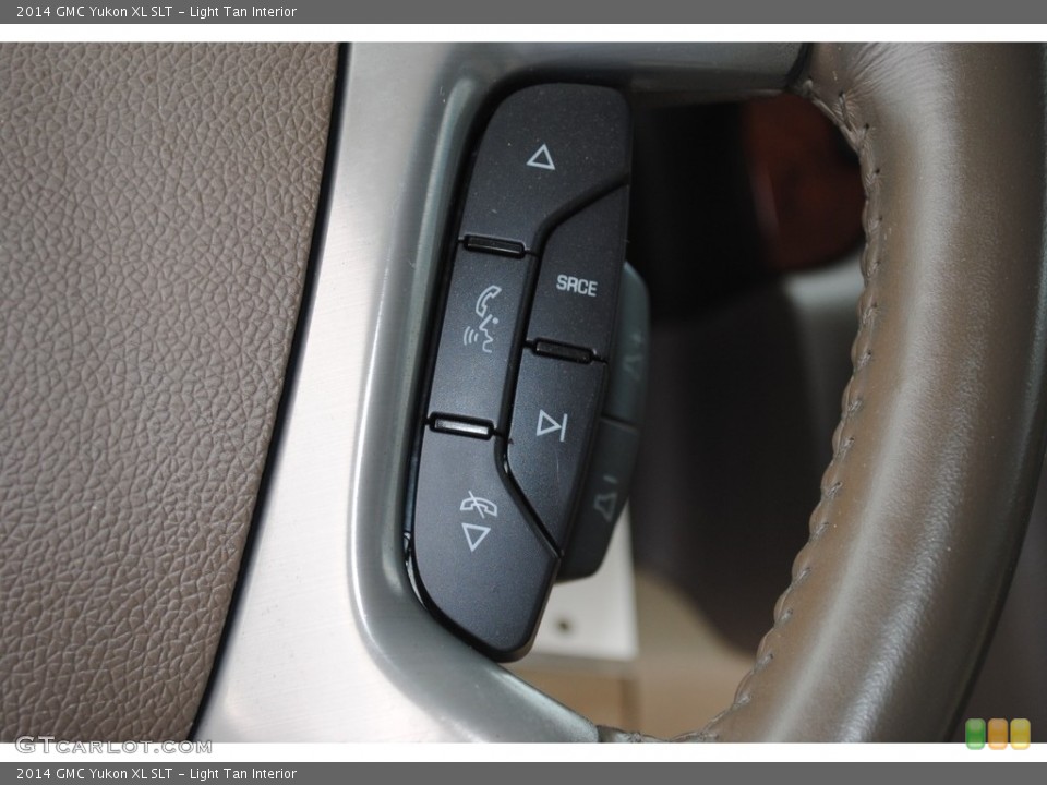 Light Tan Interior Steering Wheel for the 2014 GMC Yukon XL SLT #145393495