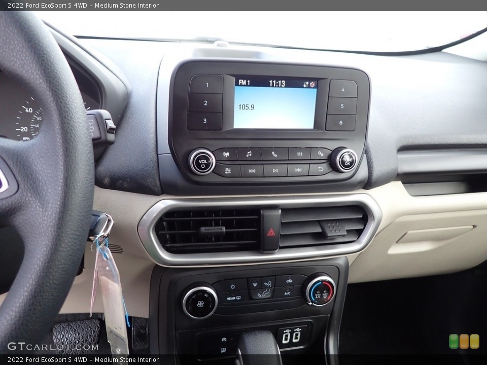 Medium Stone Interior Controls for the 2022 Ford EcoSport S 4WD #145393696