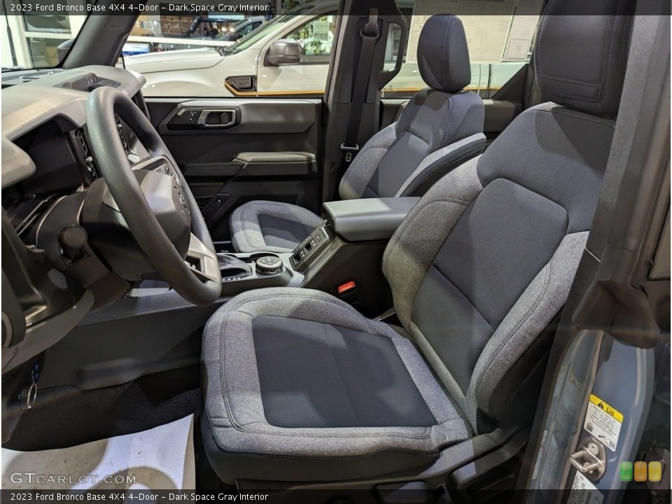 Dark Space Gray Interior Front Seat for the 2023 Ford Bronco Base 4X4 4-Door #145393804