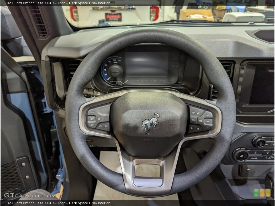 Dark Space Gray Interior Steering Wheel for the 2023 Ford Bronco Base 4X4 4-Door #145393855