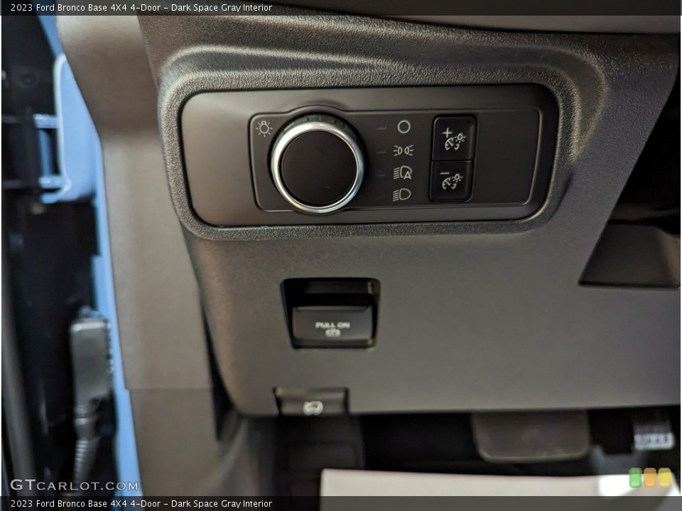 Dark Space Gray Interior Controls for the 2023 Ford Bronco Base 4X4 4-Door #145393864
