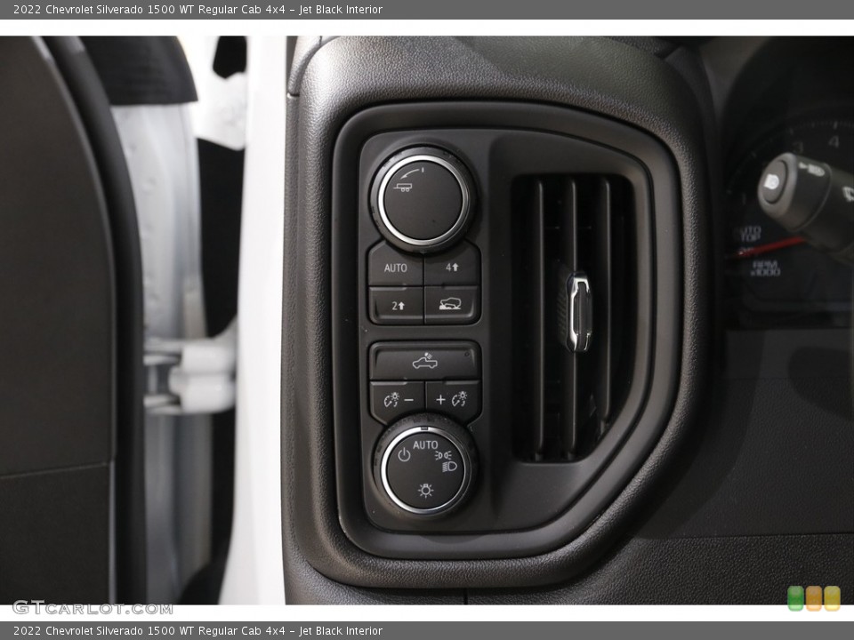 Jet Black Interior Controls for the 2022 Chevrolet Silverado 1500 WT Regular Cab 4x4 #145394656