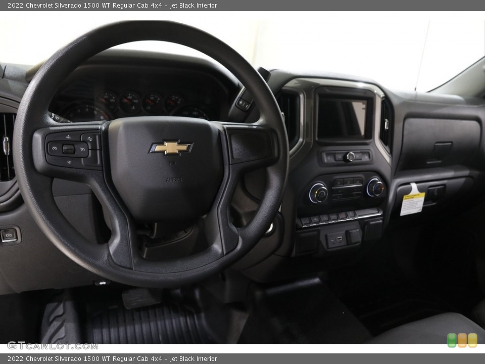 Jet Black Interior Dashboard for the 2022 Chevrolet Silverado 1500 WT Regular Cab 4x4 #145394659