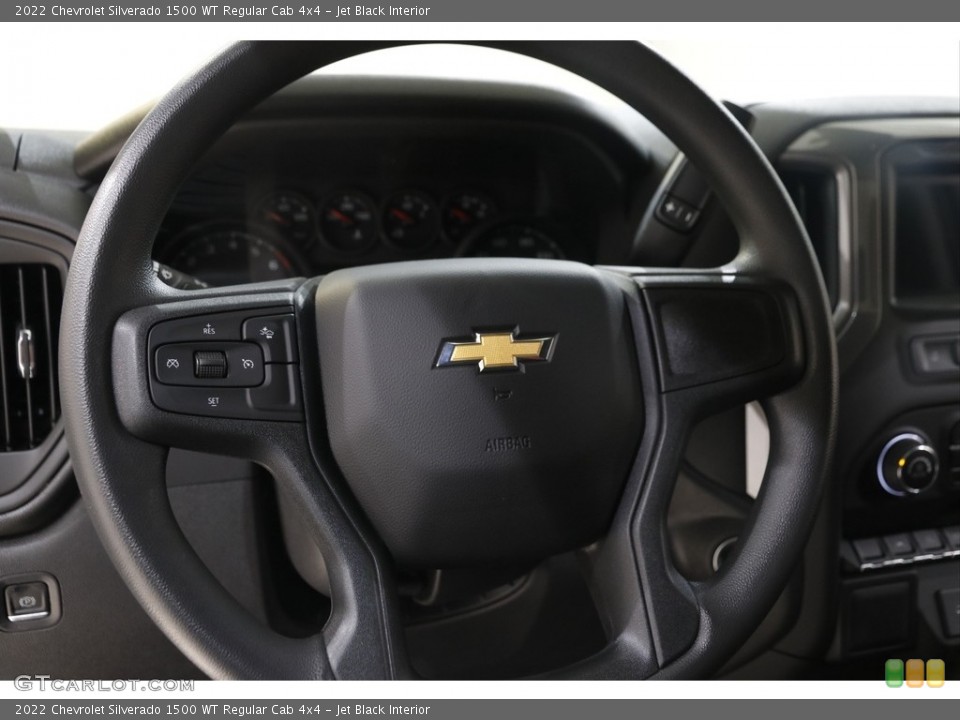 Jet Black Interior Steering Wheel for the 2022 Chevrolet Silverado 1500 WT Regular Cab 4x4 #145394662