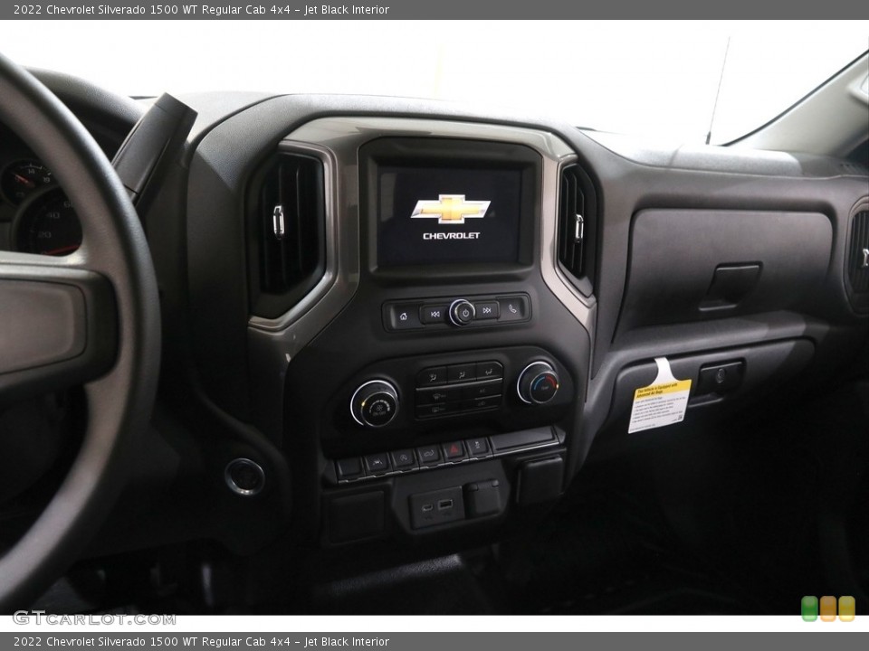 Jet Black Interior Controls for the 2022 Chevrolet Silverado 1500 WT Regular Cab 4x4 #145394668