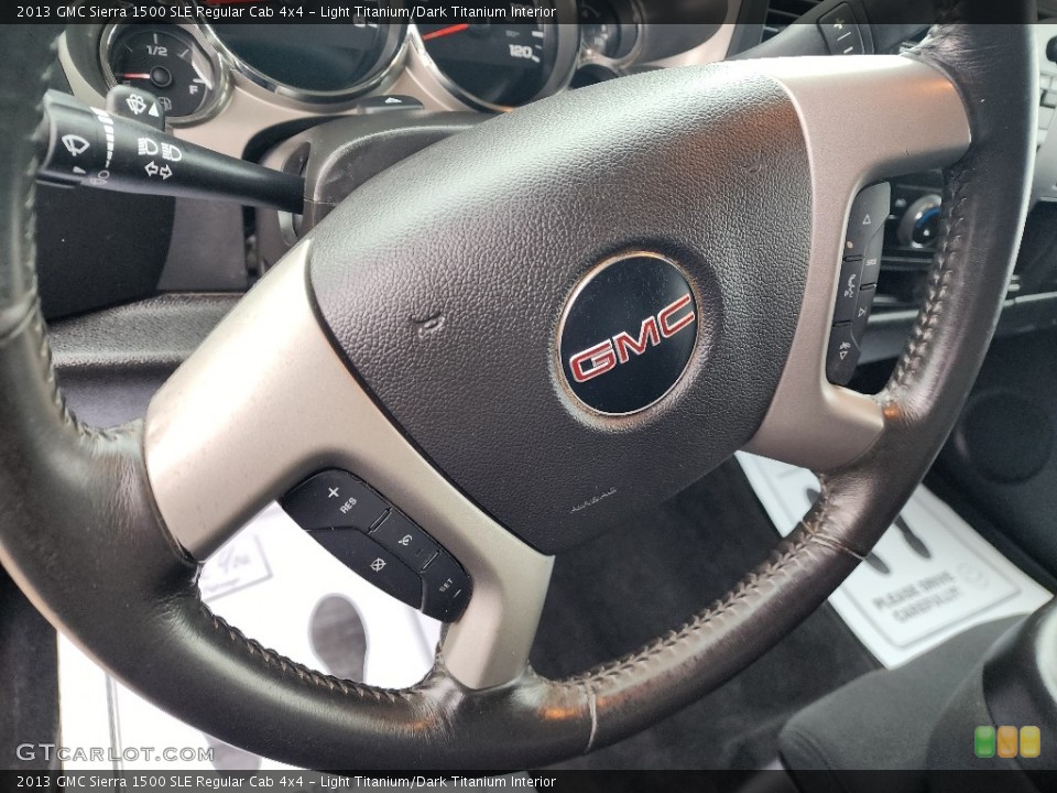 Light Titanium/Dark Titanium Interior Steering Wheel for the 2013 GMC Sierra 1500 SLE Regular Cab 4x4 #145395732