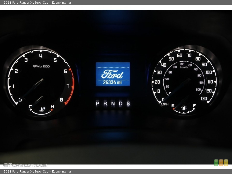 Ebony Interior Gauges for the 2021 Ford Ranger XL SuperCab #145396035