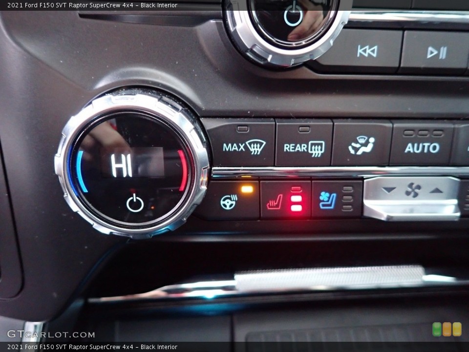 Black Interior Controls for the 2021 Ford F150 SVT Raptor SuperCrew 4x4 #145398499