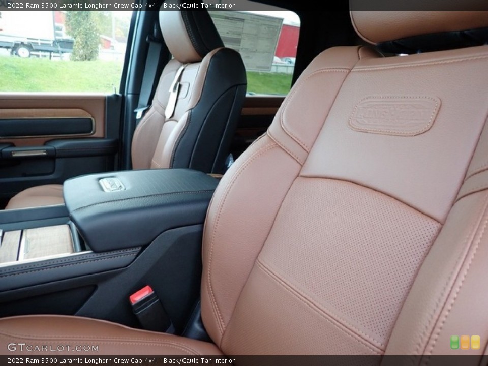 Black/Cattle Tan 2022 Ram 3500 Interiors