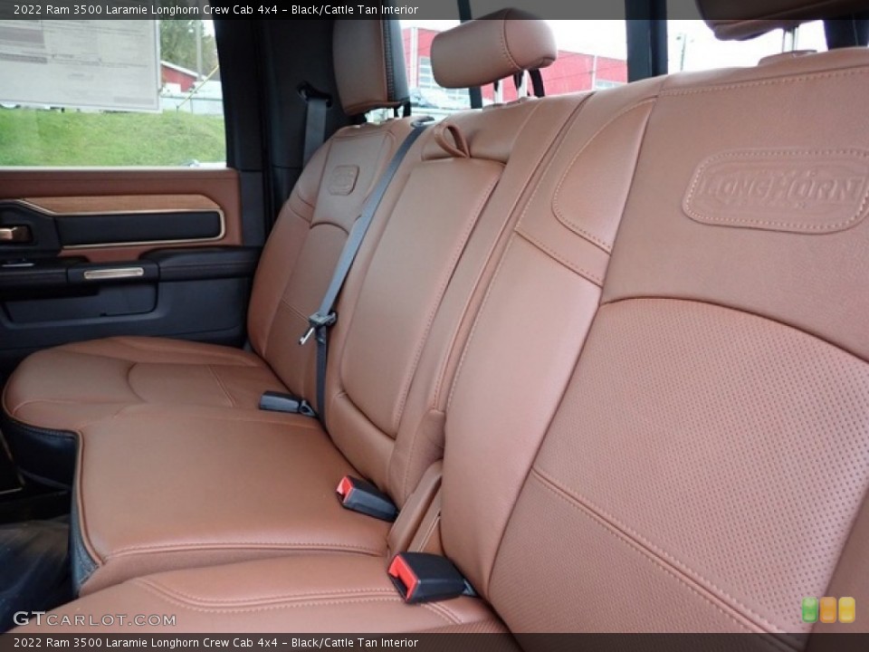 Black/Cattle Tan Interior Rear Seat for the 2022 Ram 3500 Laramie Longhorn Crew Cab 4x4 #145398616