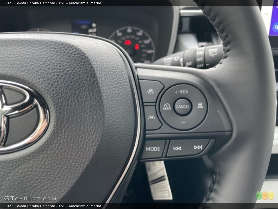 Macadamia Interior Steering Wheel for the 2023 Toyota Corolla Hatchback XSE #145399405