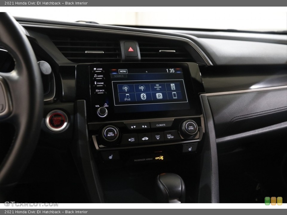 Black Interior Controls for the 2021 Honda Civic EX Hatchback #145401076