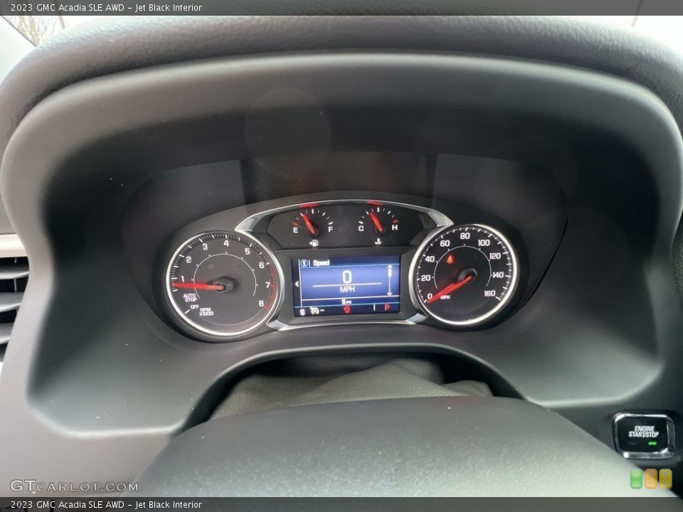 Jet Black Interior Gauges for the 2023 GMC Acadia SLE AWD #145401400