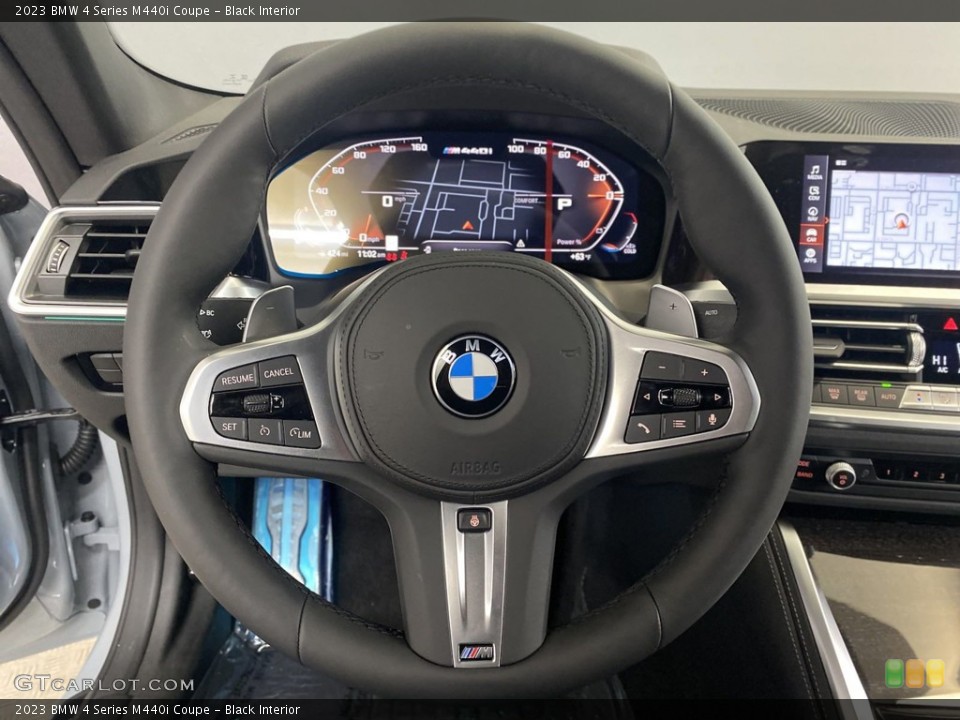 Black Interior Steering Wheel for the 2023 BMW 4 Series M440i Coupe #145403330