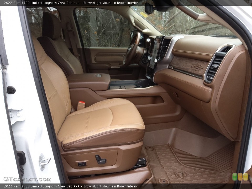Brown/Light Mountain Brown Interior Front Seat for the 2022 Ram 3500 Limited Longhorn Crew Cab 4x4 #145404588