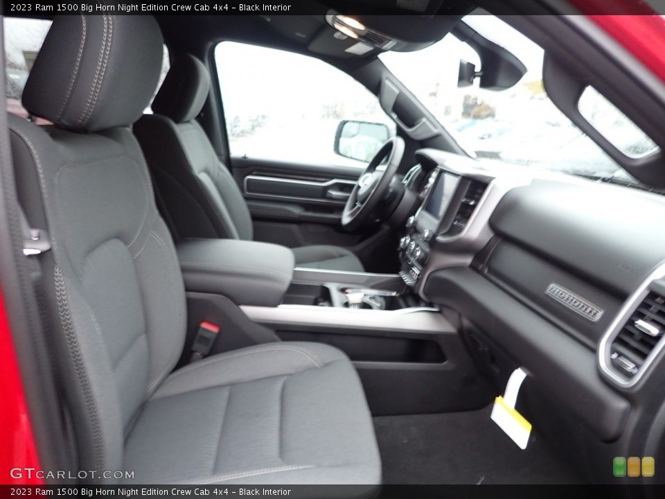 Black Interior Front Seat for the 2023 Ram 1500 Big Horn Night Edition Crew Cab 4x4 #145405029