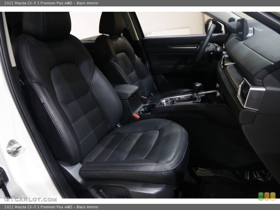 Black Interior Front Seat for the 2022 Mazda CX-5 S Premium Plus AWD #145405299