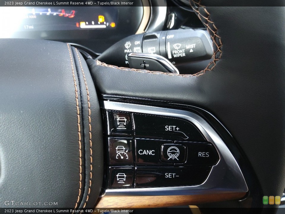Tupelo/Black Interior Steering Wheel for the 2023 Jeep Grand Cherokee L Summit Reserve 4WD #145406766