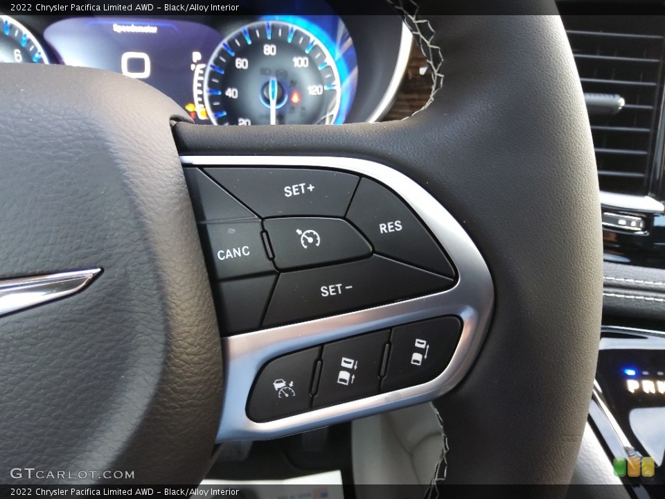 Black/Alloy Interior Steering Wheel for the 2022 Chrysler Pacifica Limited AWD #145407611