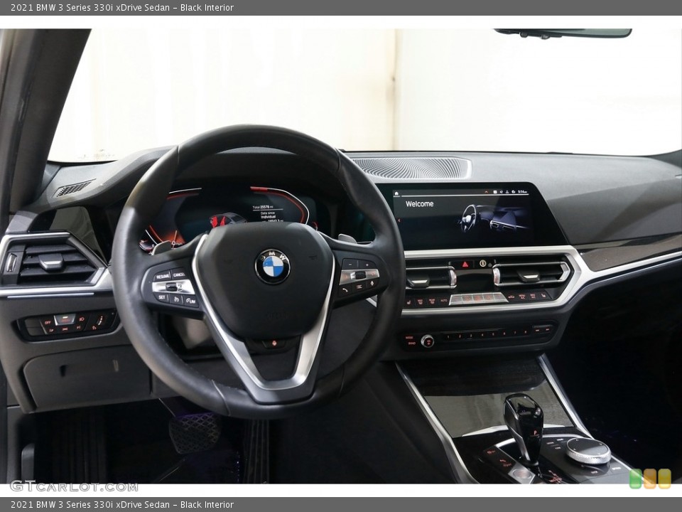 Black Interior Dashboard for the 2021 BMW 3 Series 330i xDrive Sedan #145408143
