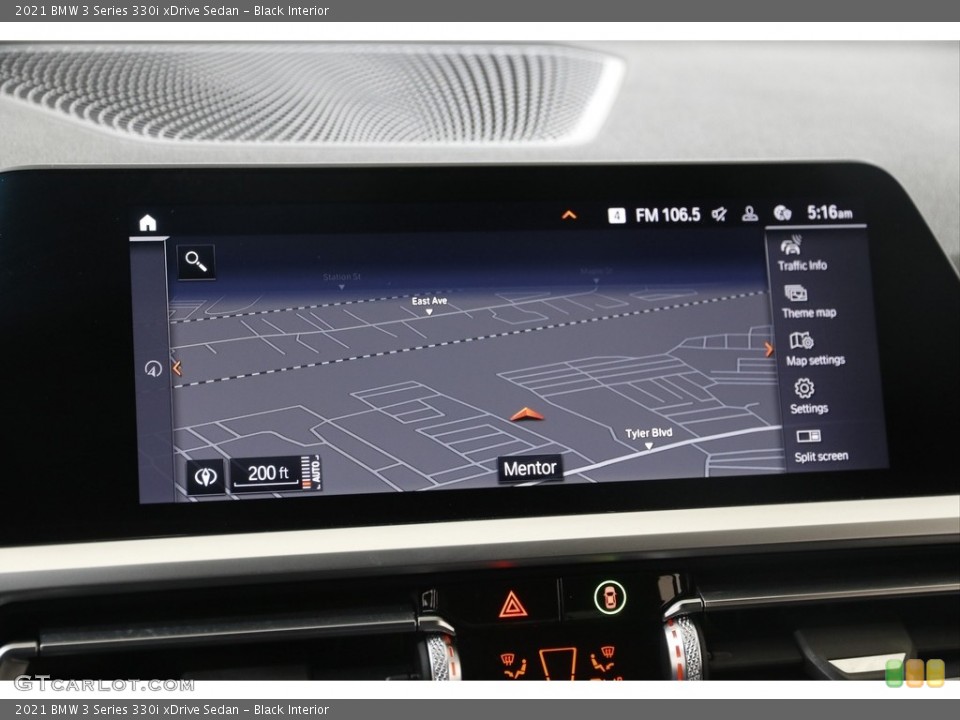 Black Interior Navigation for the 2021 BMW 3 Series 330i xDrive Sedan #145408182