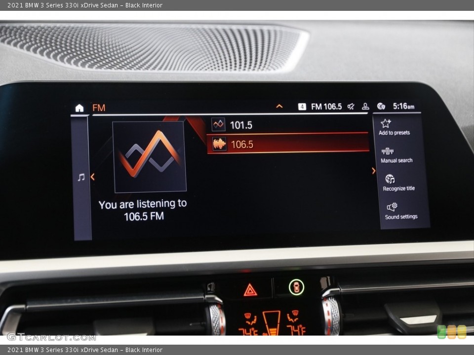 Black Interior Controls for the 2021 BMW 3 Series 330i xDrive Sedan #145408194