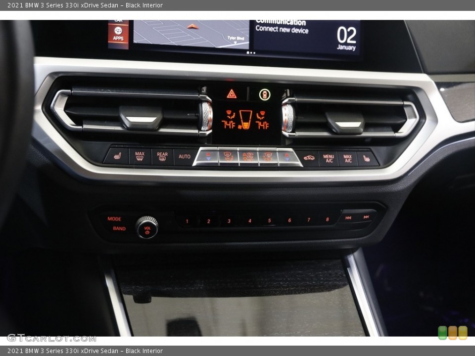 Black Interior Controls for the 2021 BMW 3 Series 330i xDrive Sedan #145408251