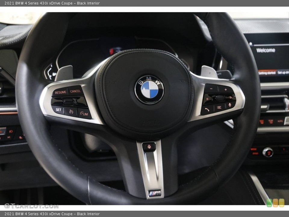 Black Interior Steering Wheel for the 2021 BMW 4 Series 430i xDrive Coupe #145408683