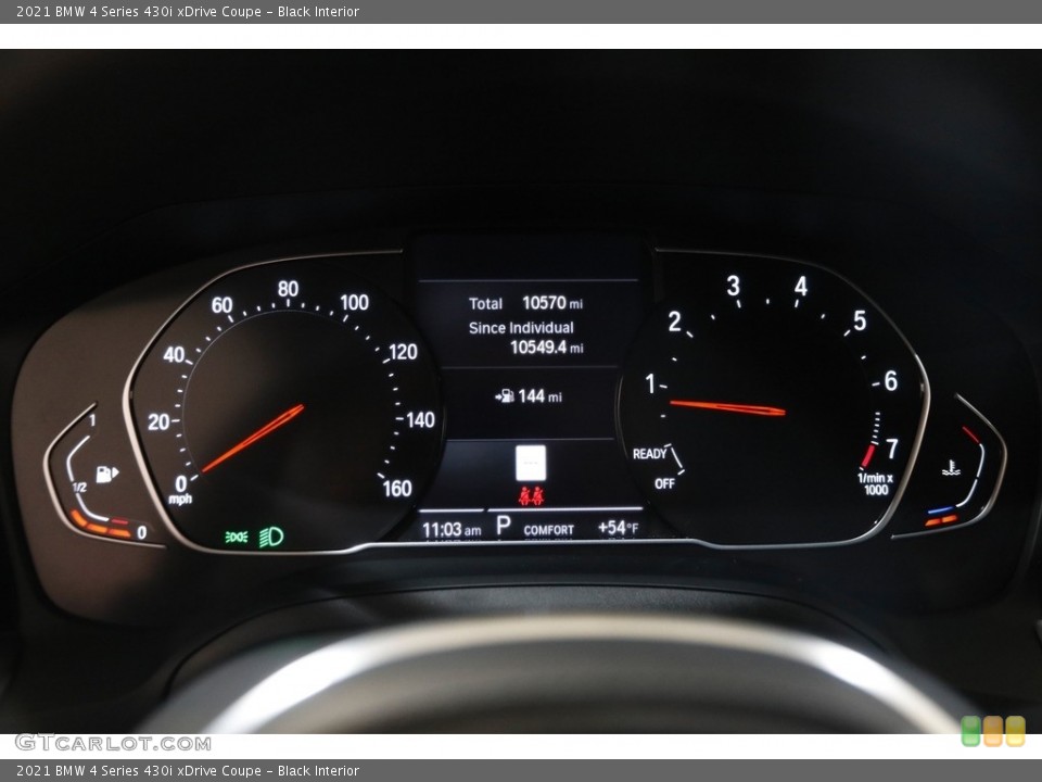 Black Interior Gauges for the 2021 BMW 4 Series 430i xDrive Coupe #145408692