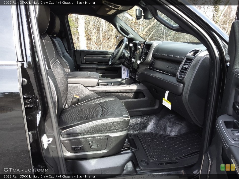 Black Interior Front Seat for the 2022 Ram 3500 Limited Crew Cab 4x4 Chassis #145408746